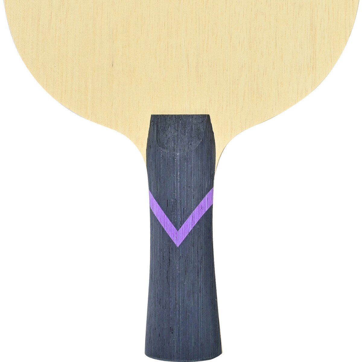 Butterfly BalsaCarbo X5 22 Blade: Backside Lower Third of Flared Handle Type